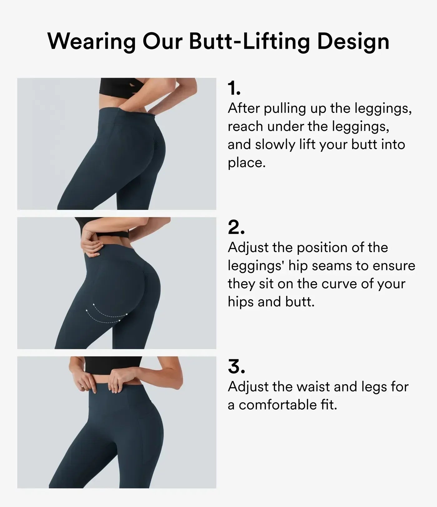 Halara UltraSculpt™ Butt-Lifting Tummy-Control Leggings — High-Waisted Scrunch with Pockets