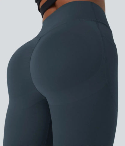 Halara UltraSculpt™ Butt-Lifting Tummy-Control Leggings — High-Waisted Scrunch with Pockets