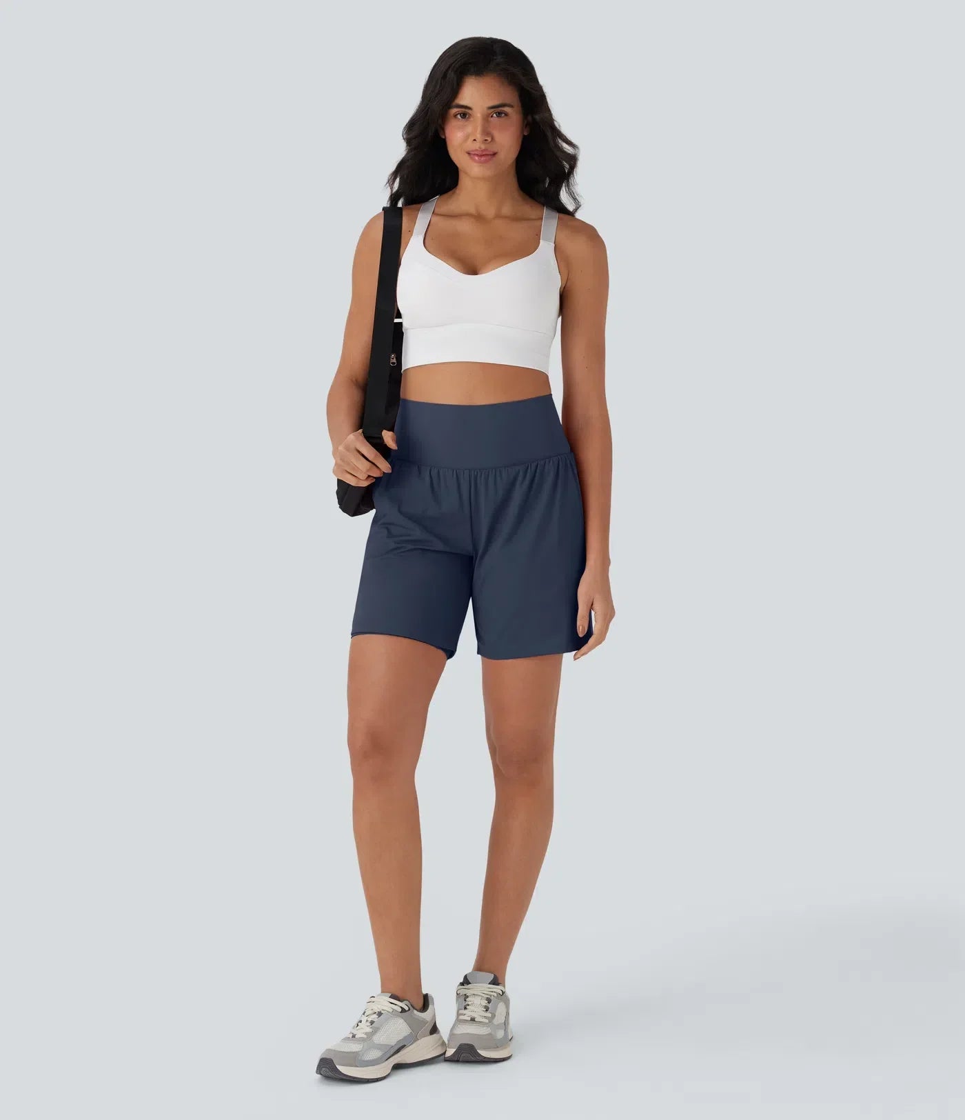 Halara SoftlyZero™ Airy Super High Waisted 2-in-1 Cool Touch Yoga Shorts 7" with Pockets