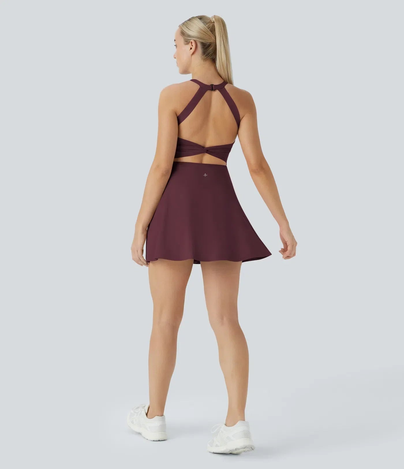 SoftlyZero™ Airy Backless Twist Dance Dress | Cool Touch Active Dress – Easy Peezy Edition