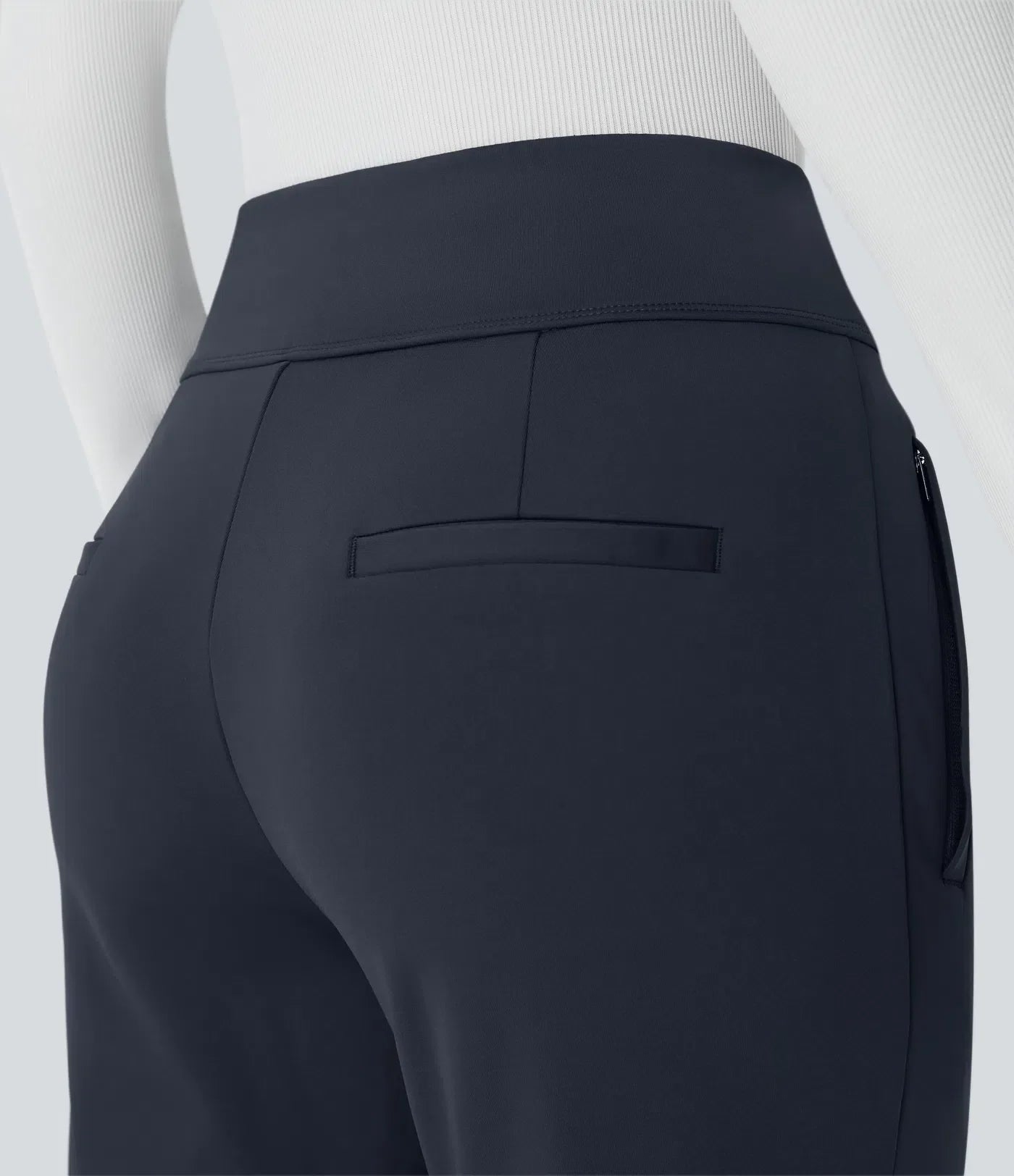 Halara Flex™ DayStretch Mid Rise Side Zipper Pocket Work Flare Pants